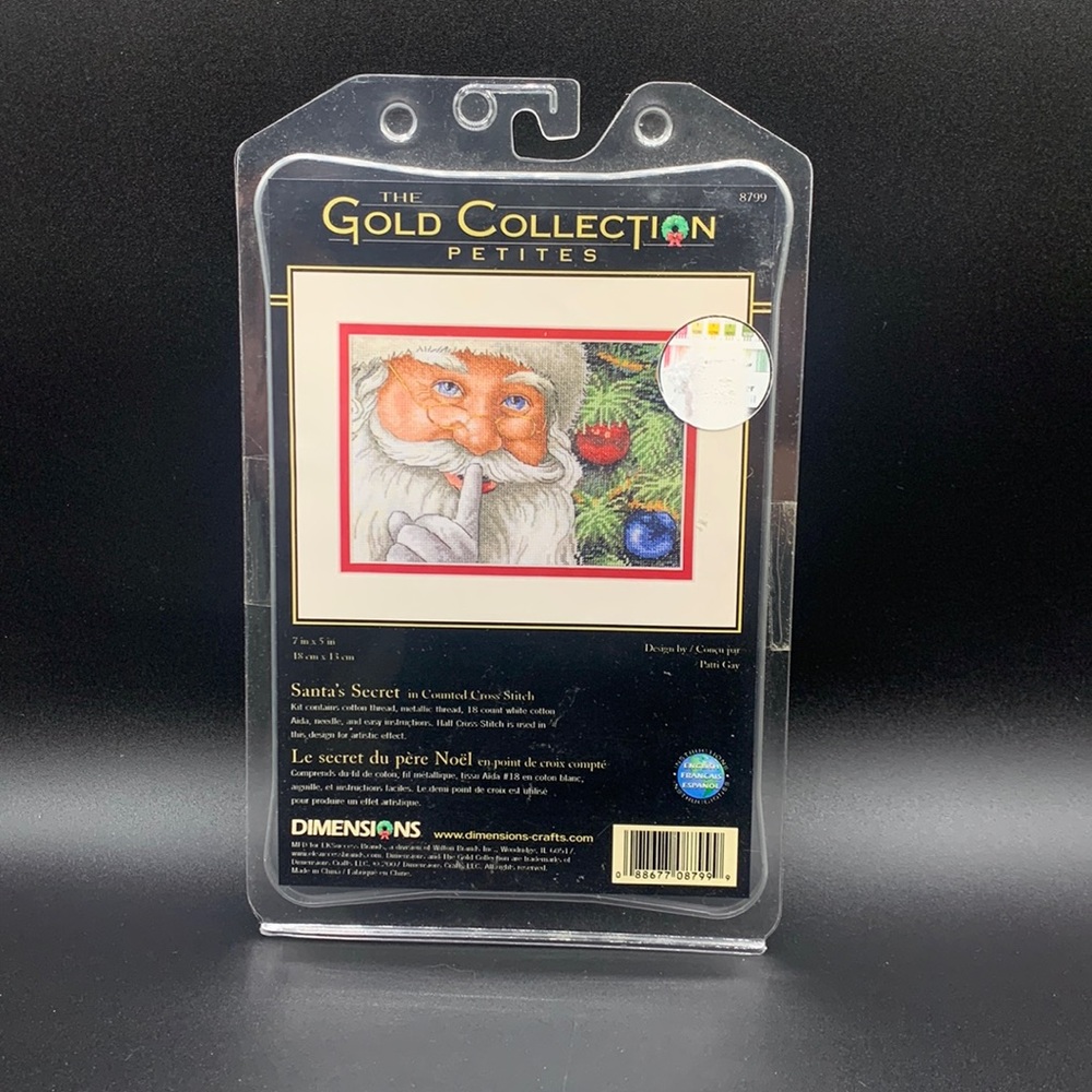 The Gold Collection Petites Santa’s Secret #8799 Cross Stitch Kit New Sealed